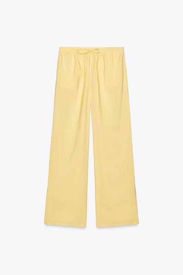 FLOWING TROUSERS - Light yellow by Zara - Image 5