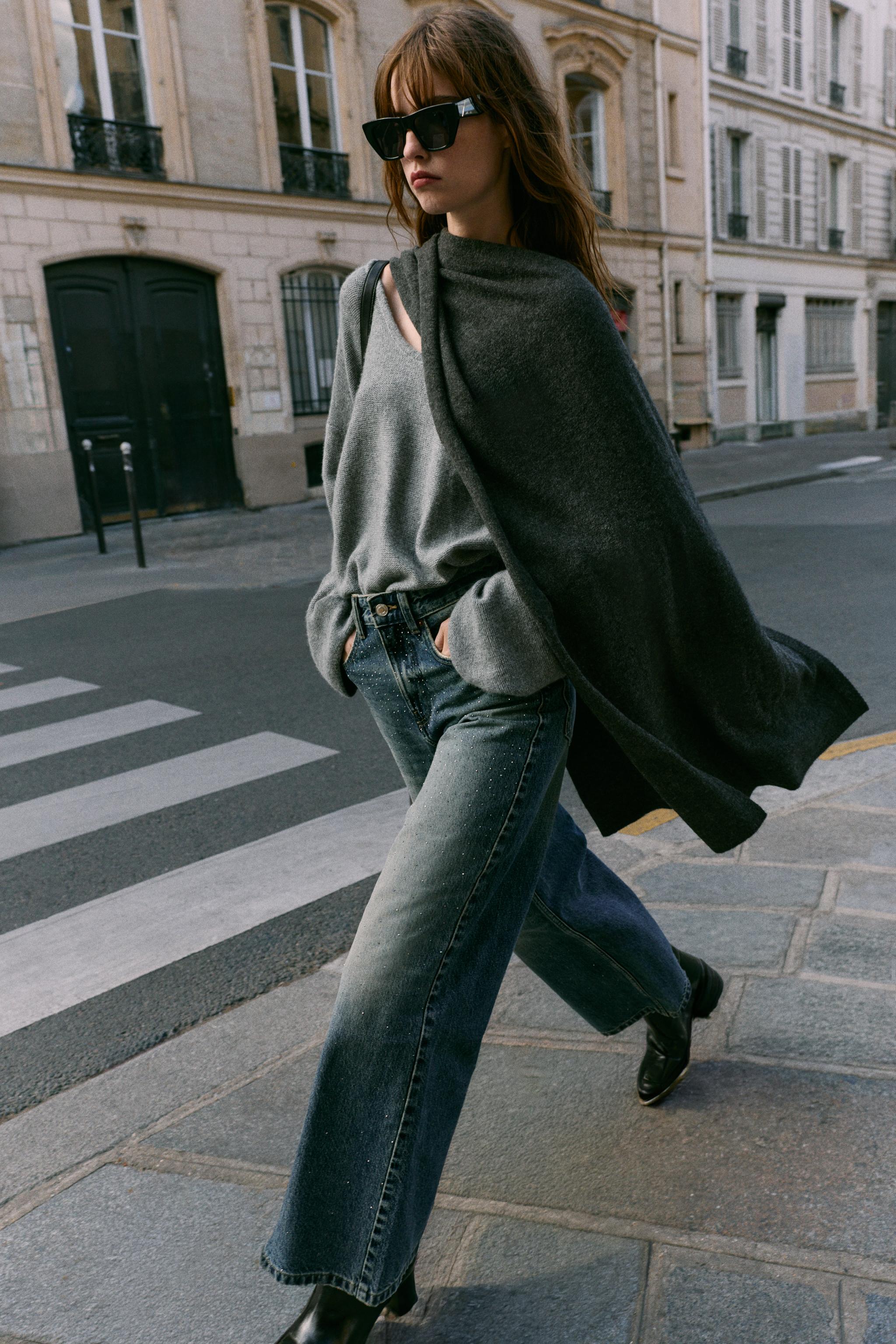 JEANS Z1975 LOOSE WIDE LEG TAILLE HAUTE BRILLANTS