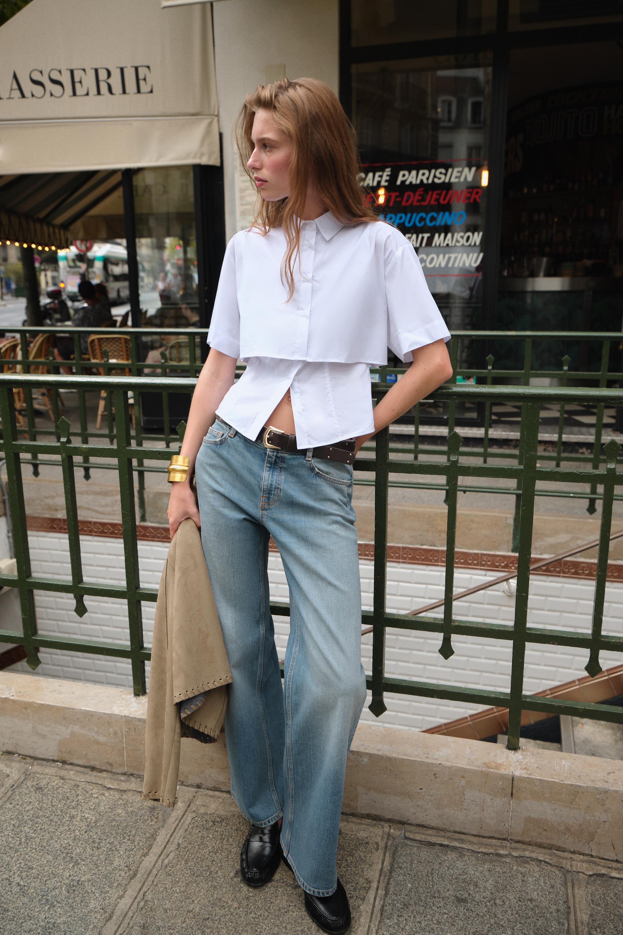DOUBLE LAYER POPLIN SHIRT