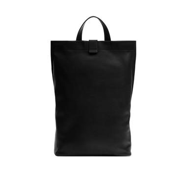 MOCHILA PIEL - Negro de Zara