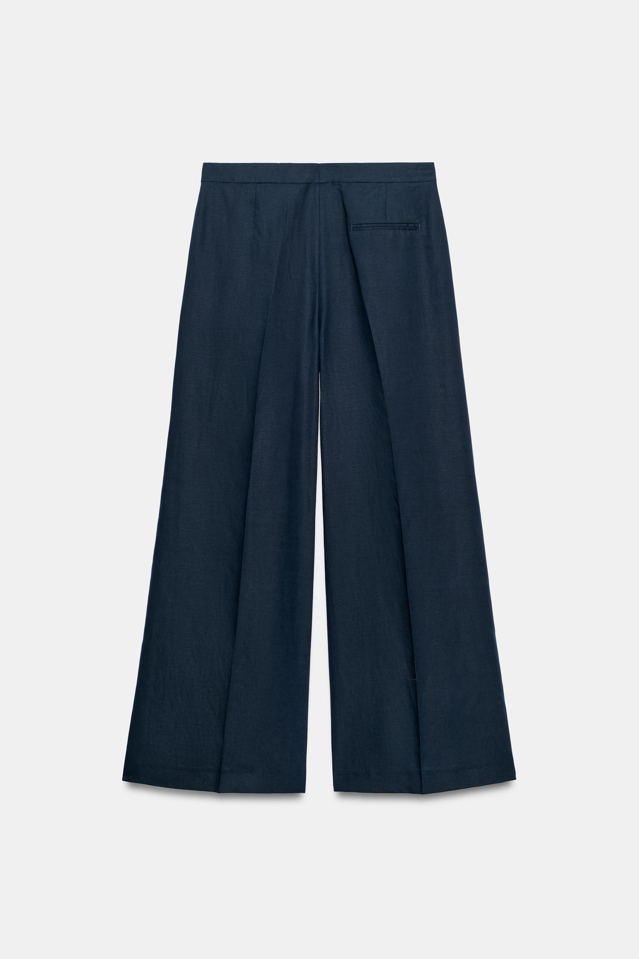 ZW COLLECTION STRAIGHT-LEG PLEATED TROUSERS