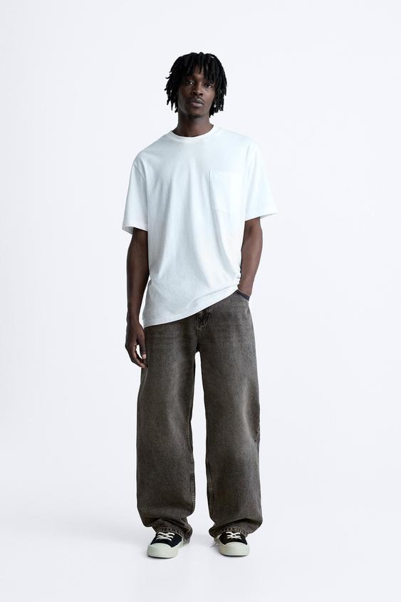 BAGGY FIT JEANS Grey ZARA Australia