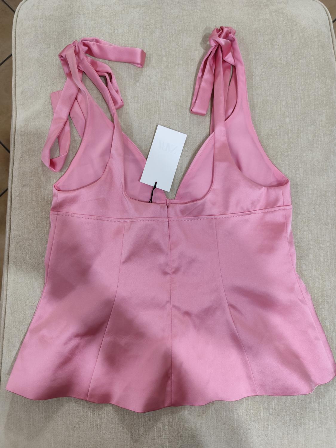 SATIN TOP WITH BOWS - Image 4