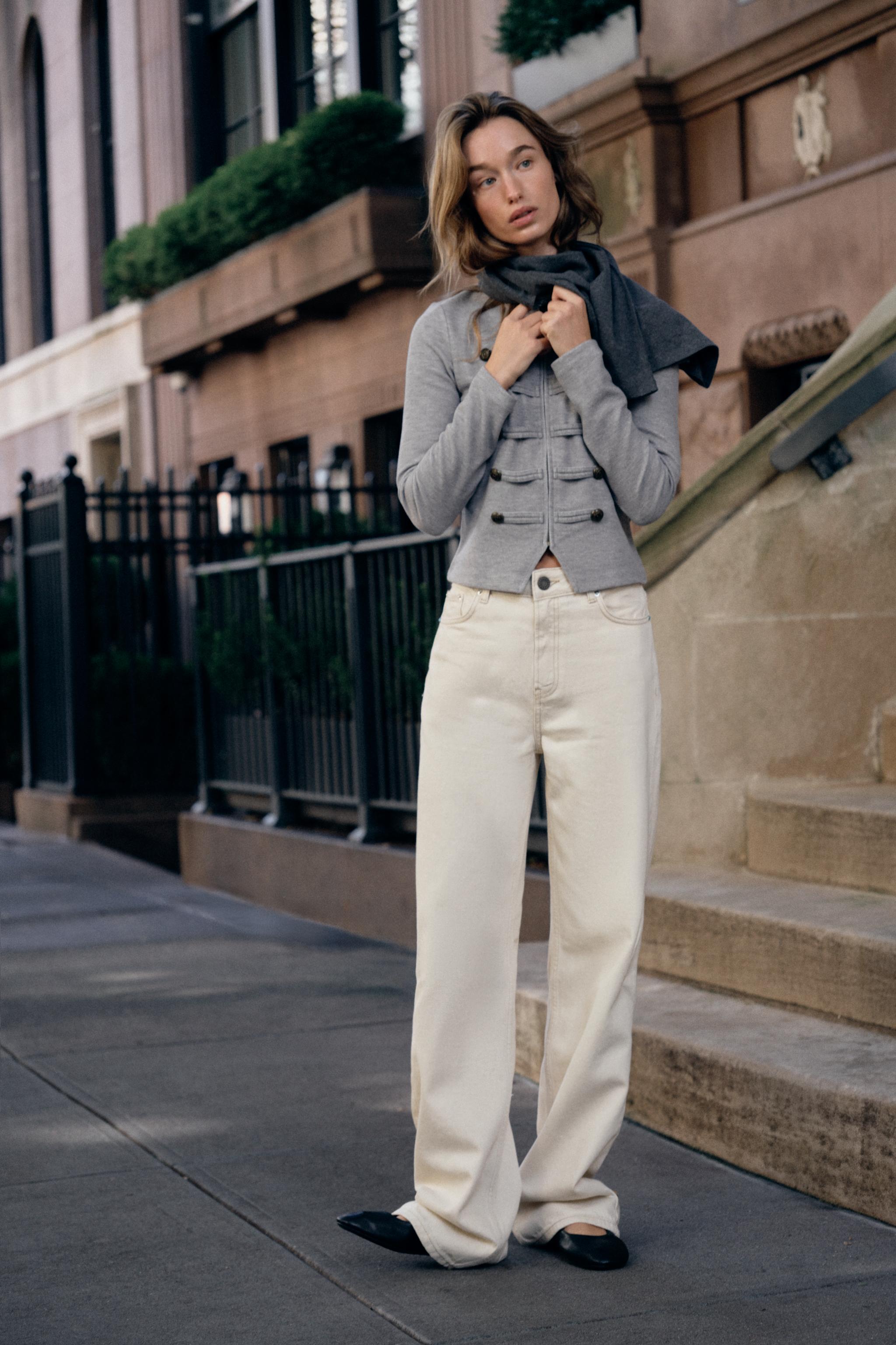 Jacket With Frog Fastening by Zara