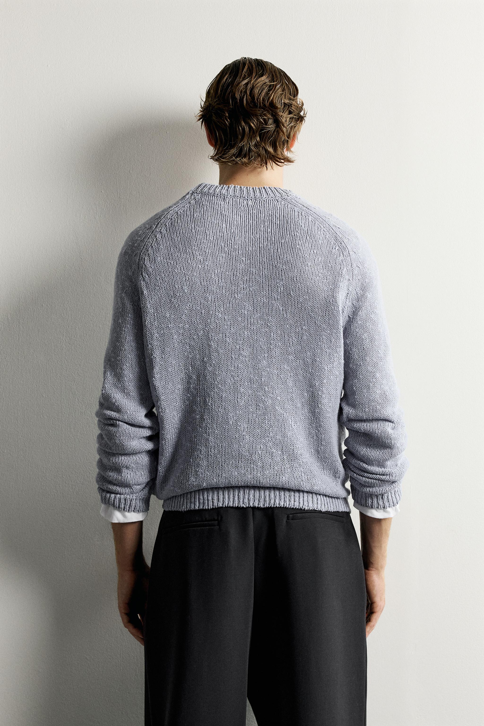 Zara DOKULU RELAXED FIT KAZAK görsel 3