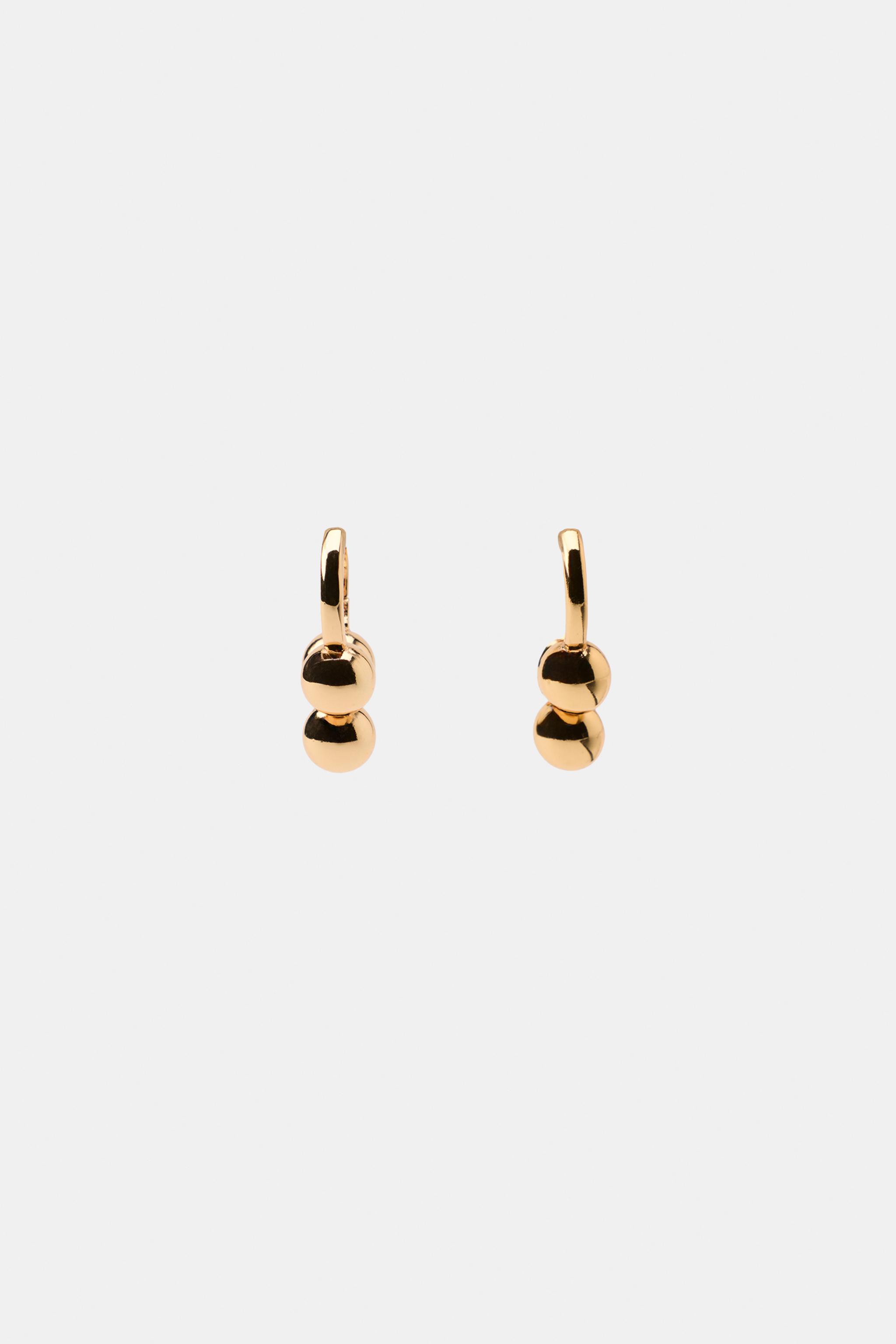 BOUCLES D'OREILLES CRÉOLES À BOULES