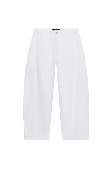 Z1975 BARREL JEANS — White 2
