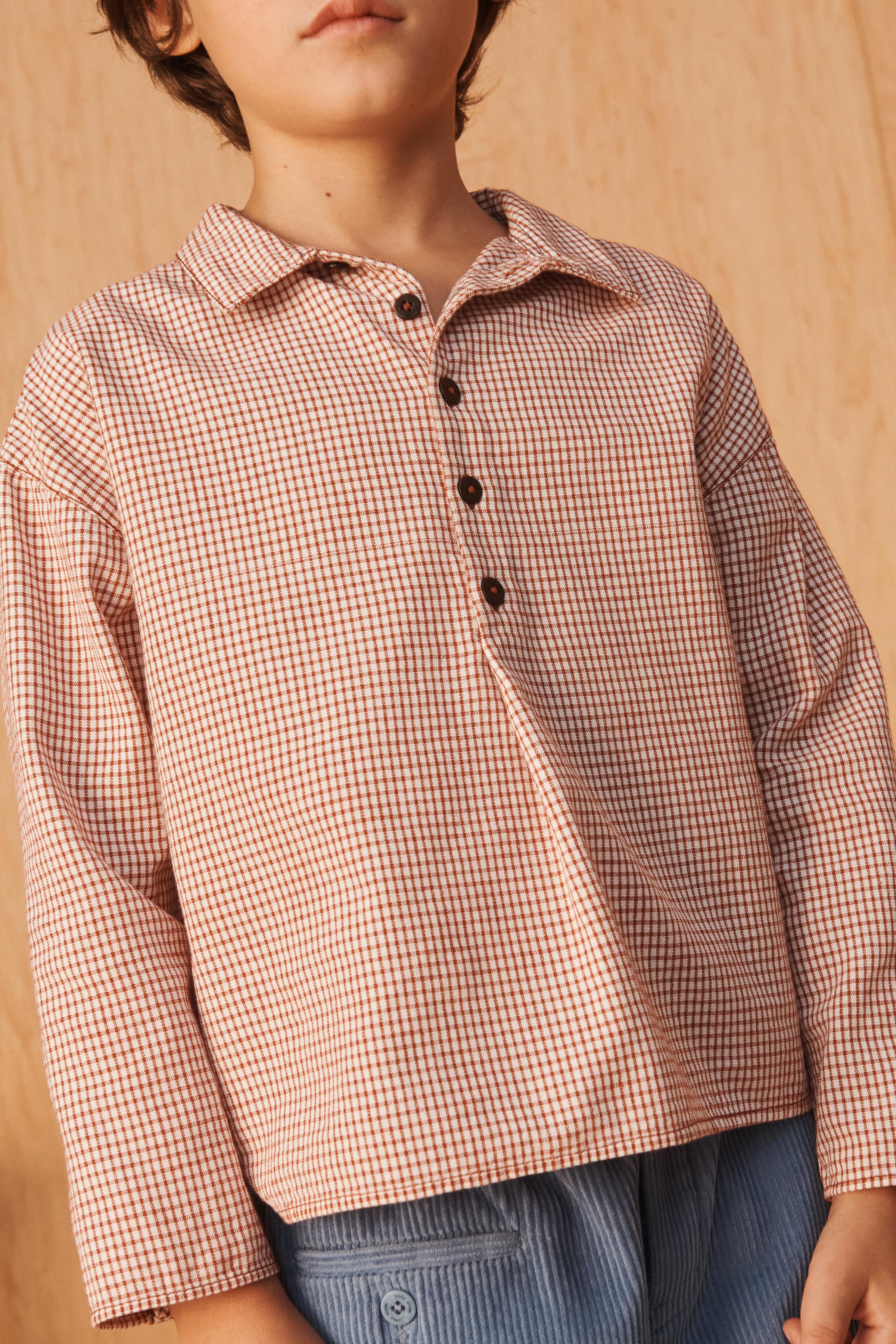 LIMITED EDITION COTTON-LINEN CHECK SHIRT