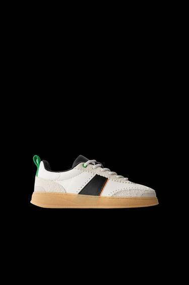 LEDER-SNEAKER - Weiß von Zara - Bild 0