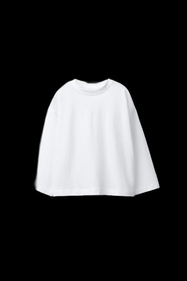 HEAVYWEIGHT EMBROIDERED T-SHIRT - White by Zara