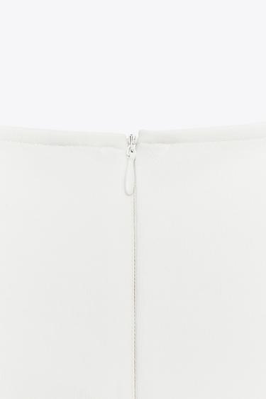 INTERLOCK PEPLUM TOP - White by Zara - Image 6