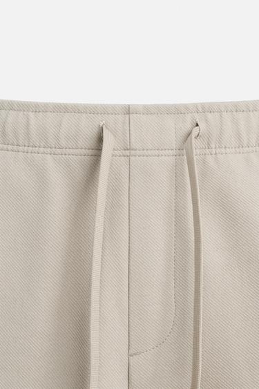 TEXTURED COMFORT BERMUDA SHORTS - Beige by Zara - Image 8