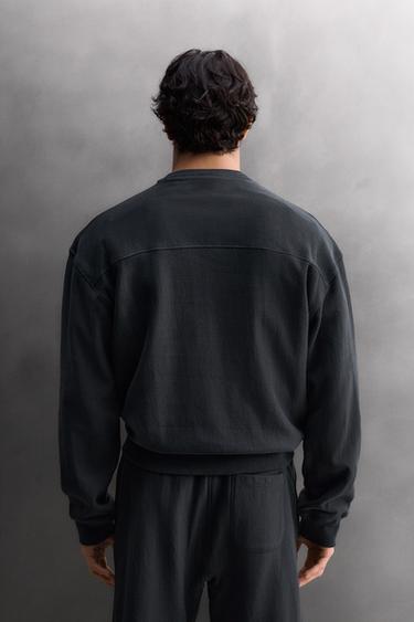 BASIC TRAINING CREWNECK SWEATSHIRT - Navy blue by Zara - Image 2