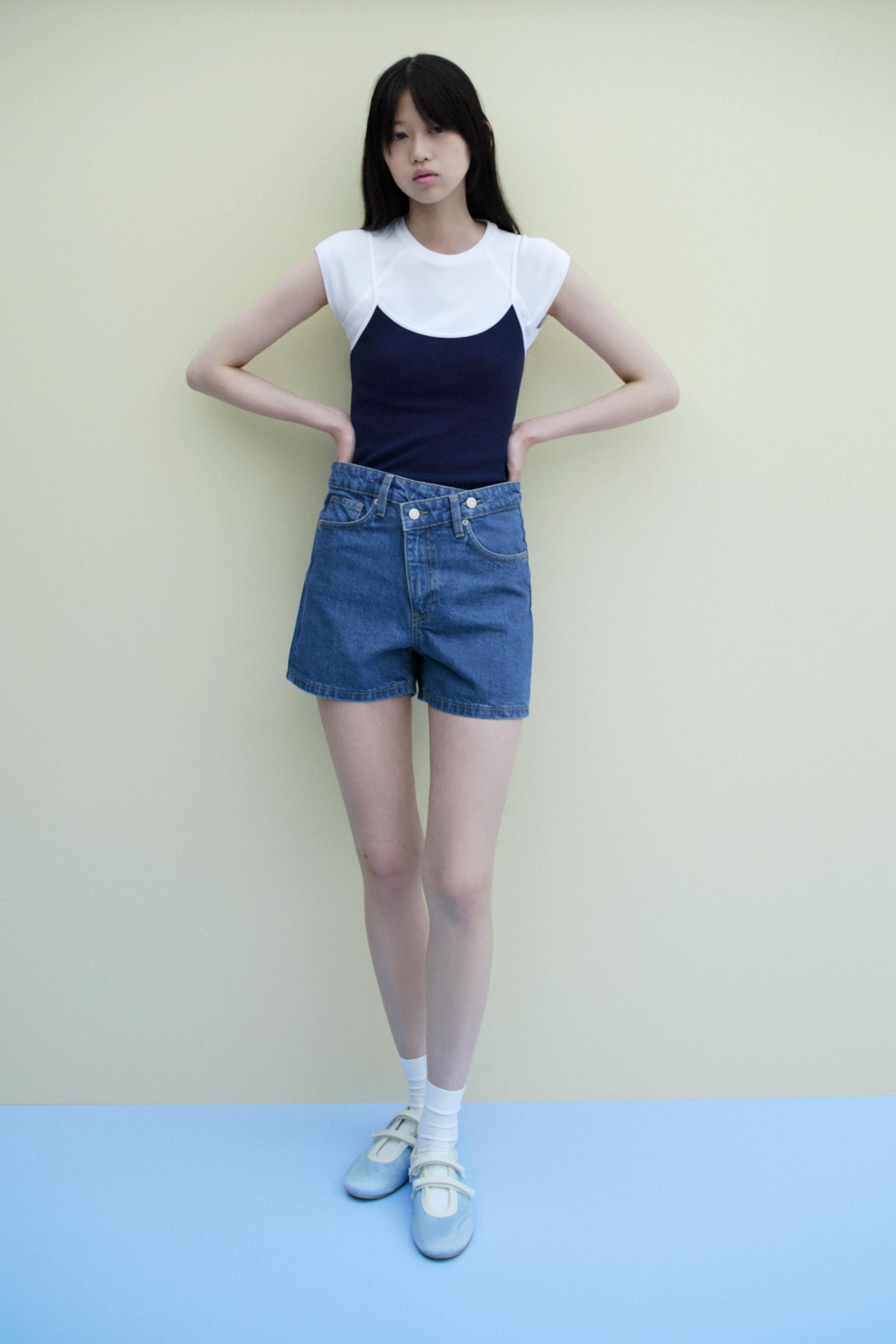 バミューダ&ひざ丈ショートパンツ - レディース | ZARA 日本 バミューダ&ひざ丈ショートパンツ - レディース | ZARA 日本