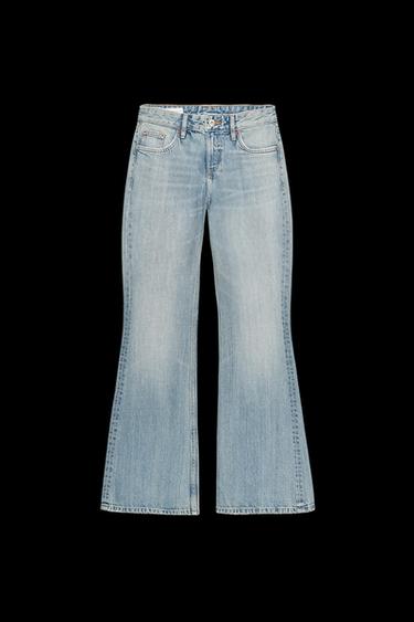 TRF LOW-RISE FLARE JEANS - Light blue by Zara - Image 0