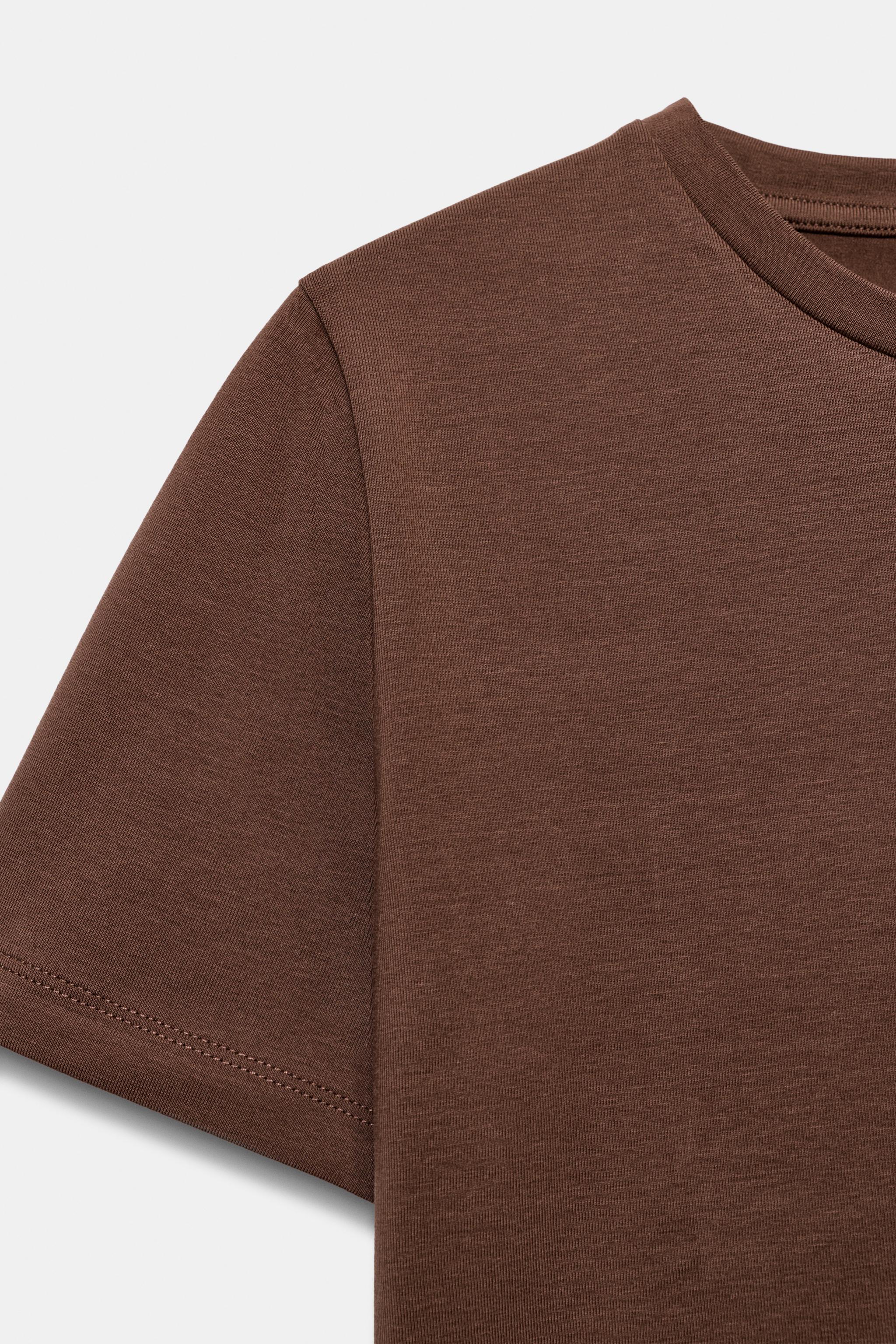 KISA KOLLU CROP T-SHIRT - Görsel 8