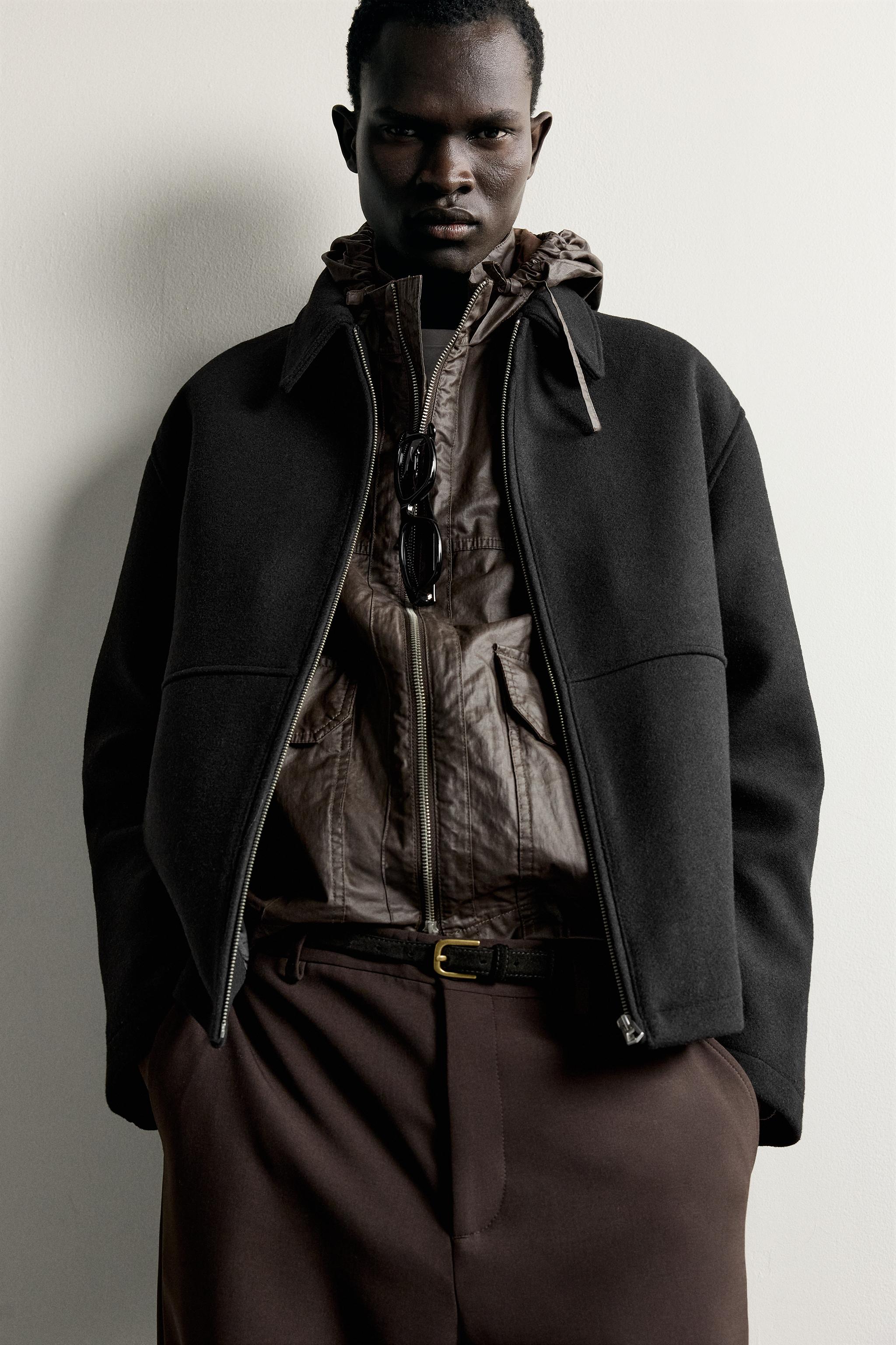 WOOL-BLEND REGULAR FIT JACKET