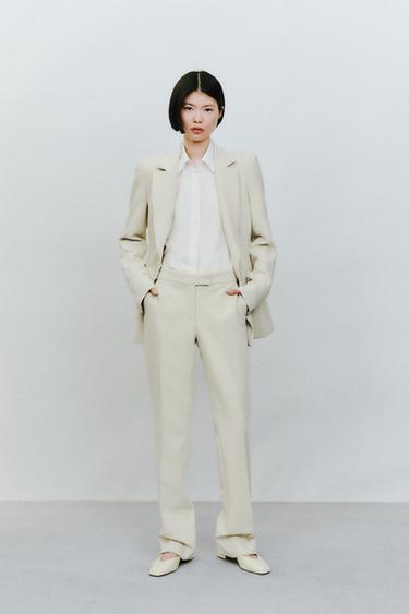ZW COLLECTION ダブルブレスト ジャケットエクリュ0ZaraのZW COLLECTION ダブルブレスト ジャケット - エクリュ - 画像 0