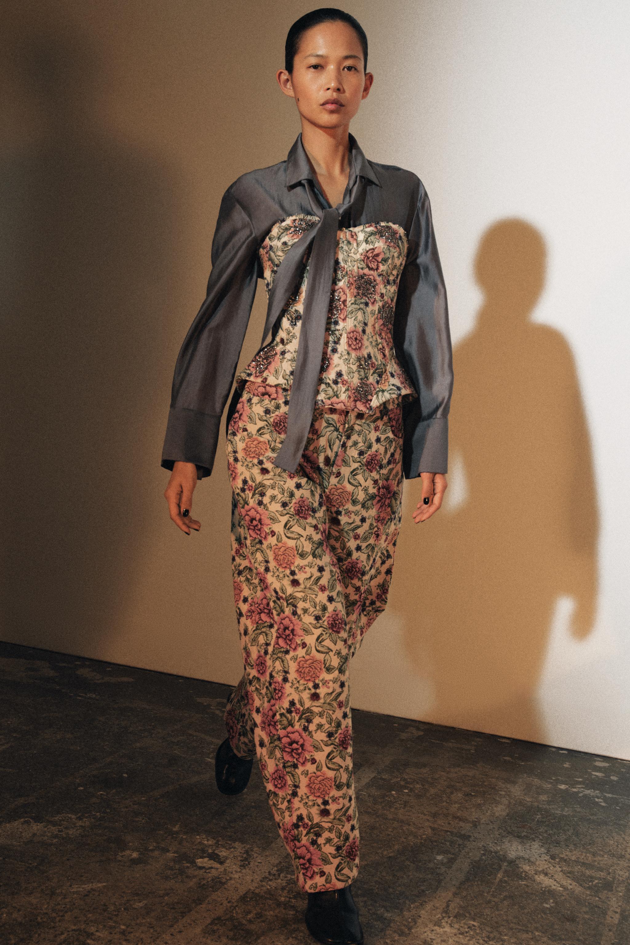 ZW COLLECTION FLORAL JACQUARD CORSET