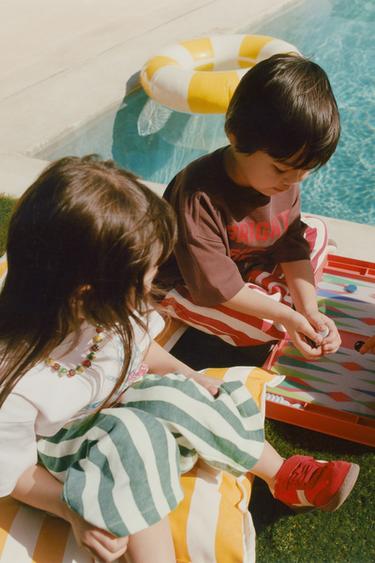 WAVY STRIPED TROUSERS - Red by Zara