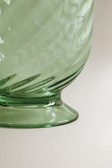 VERRE À PIED ACRYLIQUE ONDES - Vert de Zara - Image 3