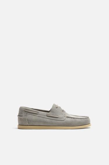 ZAPATO NÁUTICO PEL - Gris de Zara