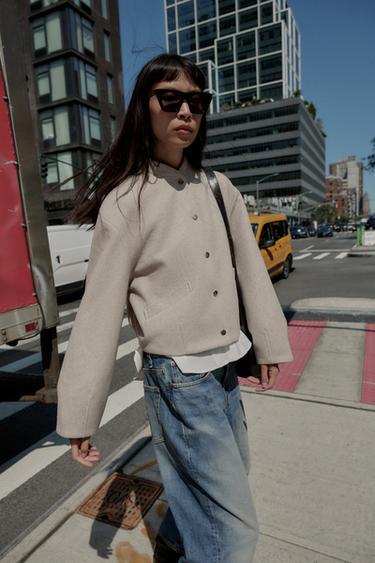 BOMBER DOUX BAS ÉLASTIQUE - Sable de Zara - Image 3