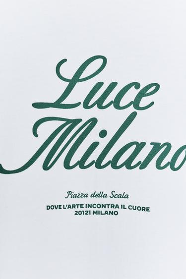 T-SHIRT INSCRIPTION - Blanc / Vert de Zara - Image 8