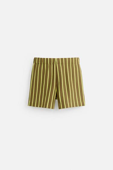 STRIPED BERMUDA SHORTS - Multicoloured by Zara - Image 7