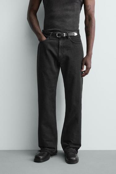 LOOSE FIT JEANS - Charcoal by Zara