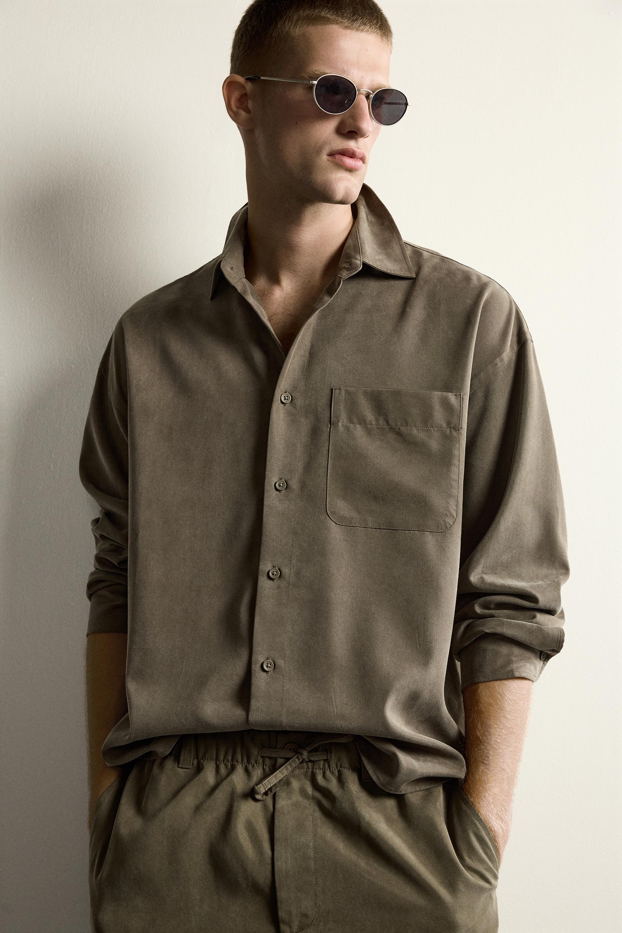 RELAXED FIT FLOWY SHIRT