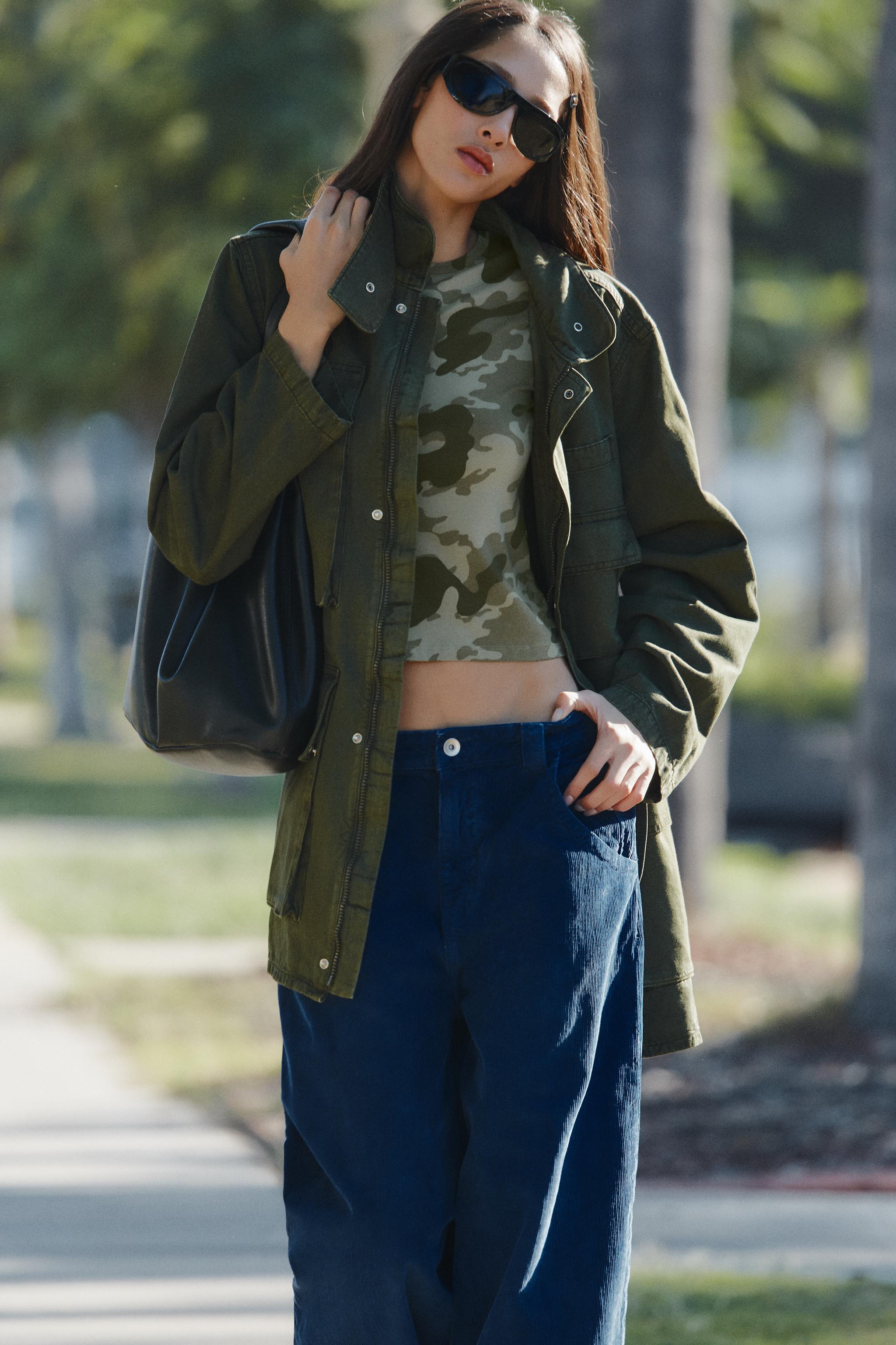 PANTALON BAGGY EN VELOURS CÔTELÉ
