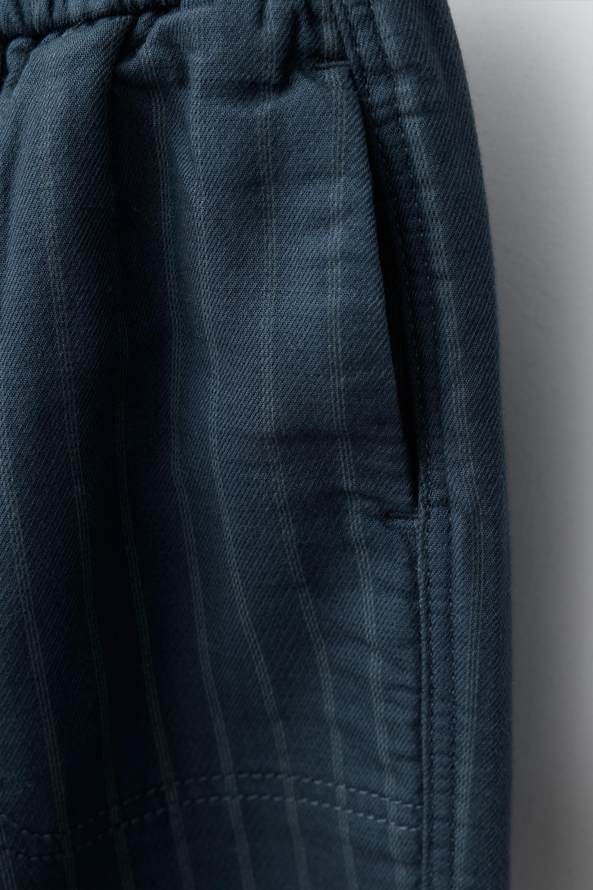 PANTALON BAGGY À RAYURES