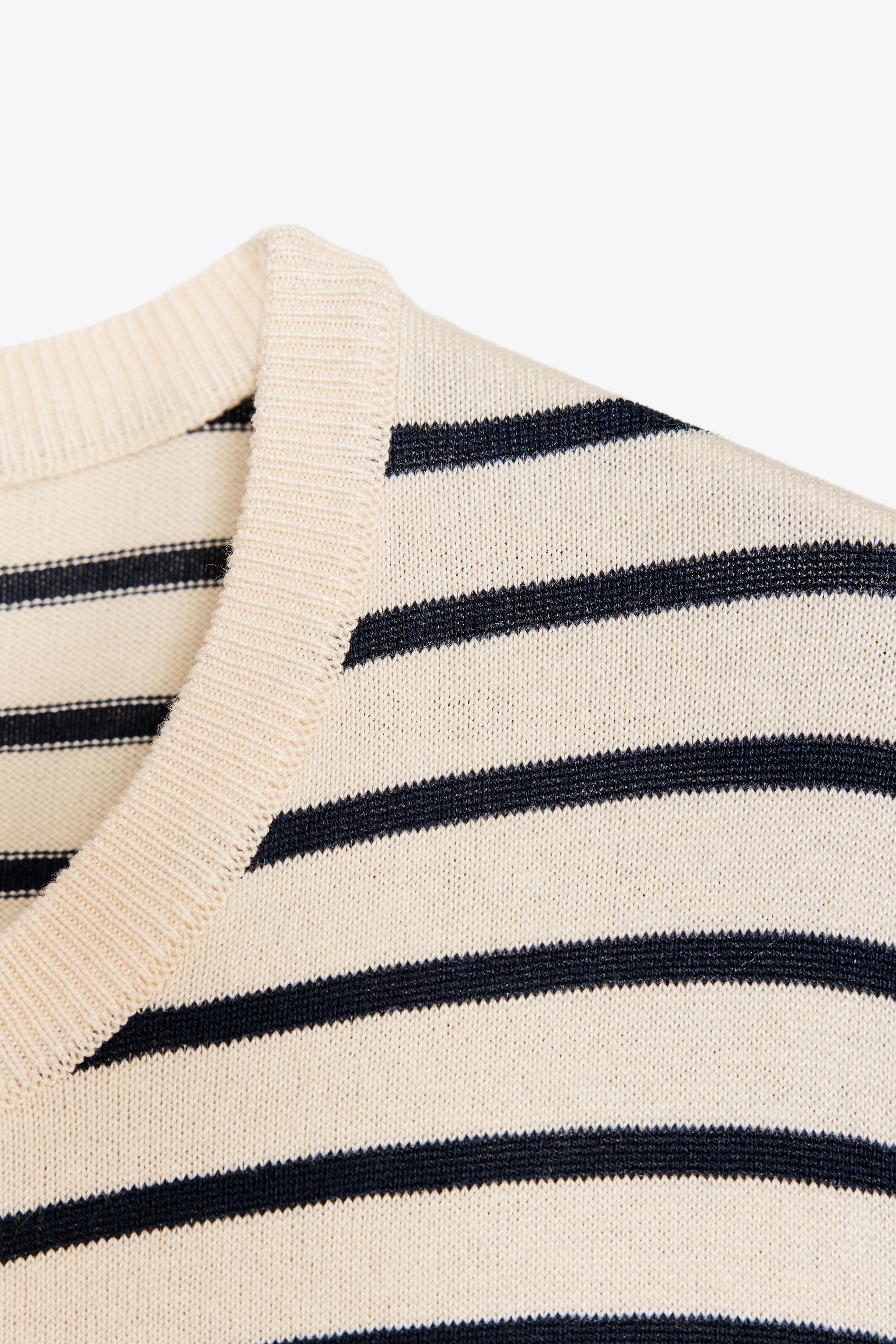 ZARA - march16★ZARA★ストライプニット ZARA ストライプニットトップス S - メルカリ