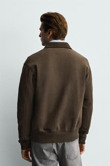 VESTE BIMATIÈRE EN VELOURS CÔTELÉ AVEC ALAMARS - Marron de Zara - Image 2