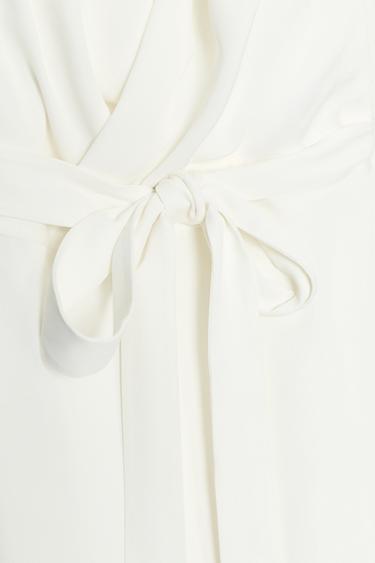 ZW COLLECTION FLOWING HALTER DRESS - Oyster-white by Zara - Image 9