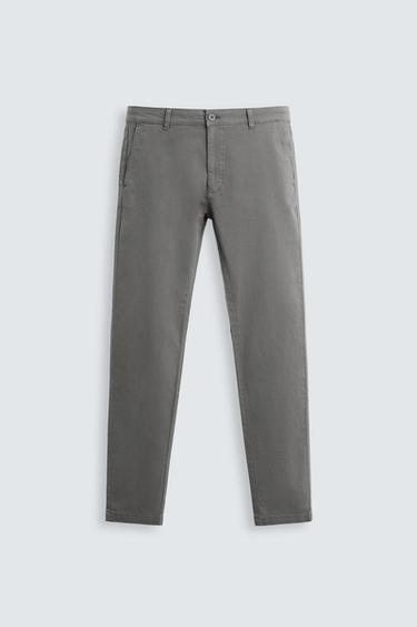 PANTALÓN CHINO SKINNY FIT - Gris antracita de Zara