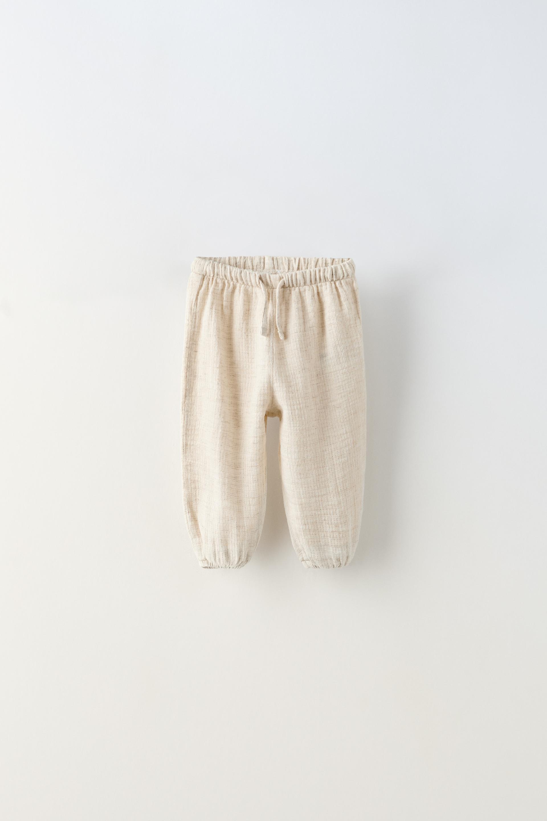 TEXTURED PANTS - Light beige | ZARA United States