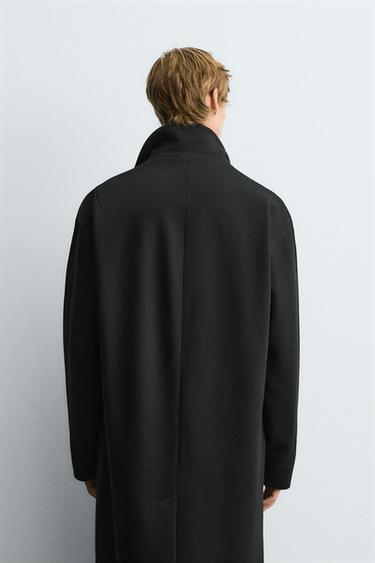 MANTEAU STRUCTURÉ DÉPERLANT - Noir de Zara - Image 2