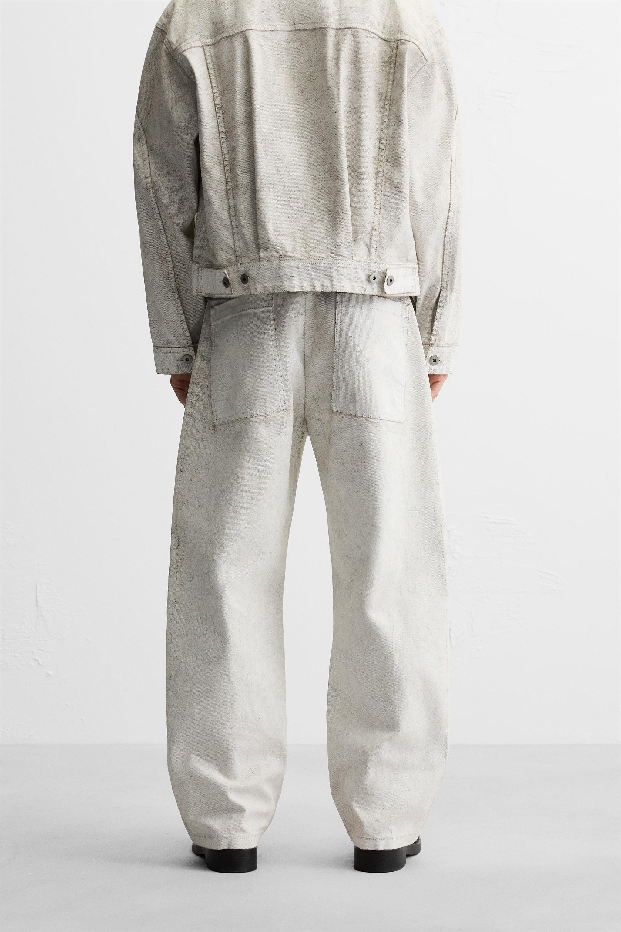 PANTALON ENCERADO COLOR LIMITED EDITION blanco ZARA Mexico