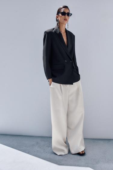 BLAZER CRUZADA OVERSIZE - Negro de Zara - Imagen 0