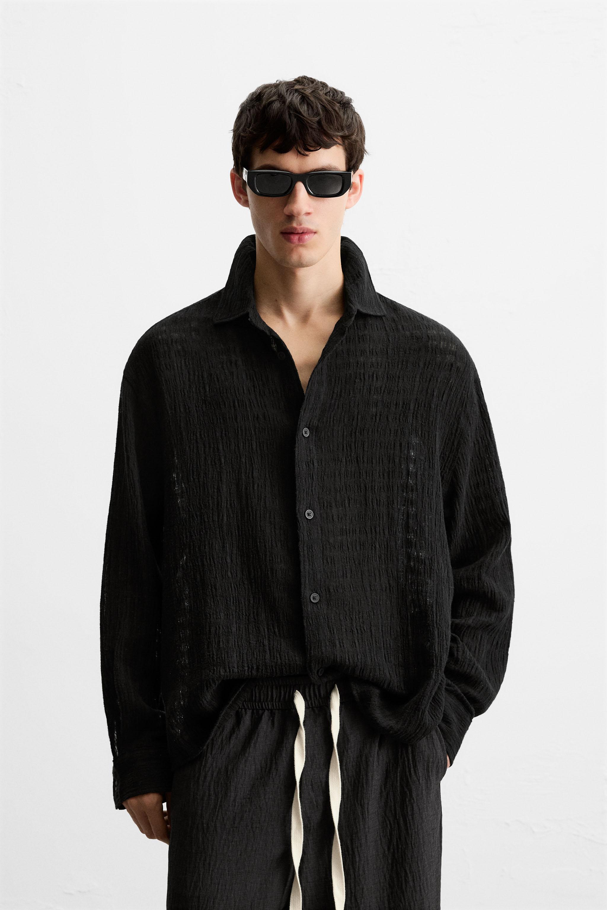 CHEMISE JACQUARD LIN - COTON