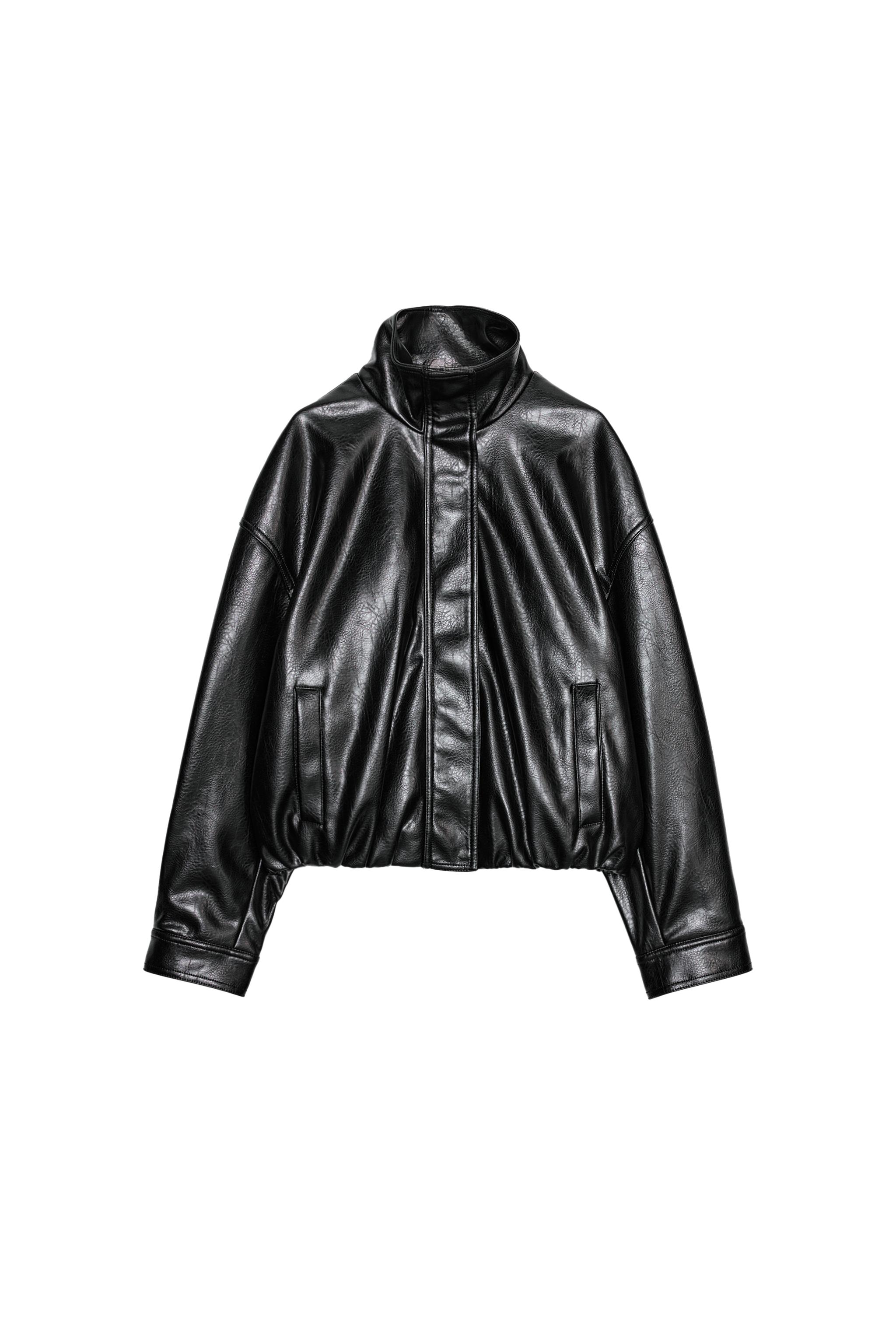 VOLÜMLÜ SUNİ DERİ CEKET