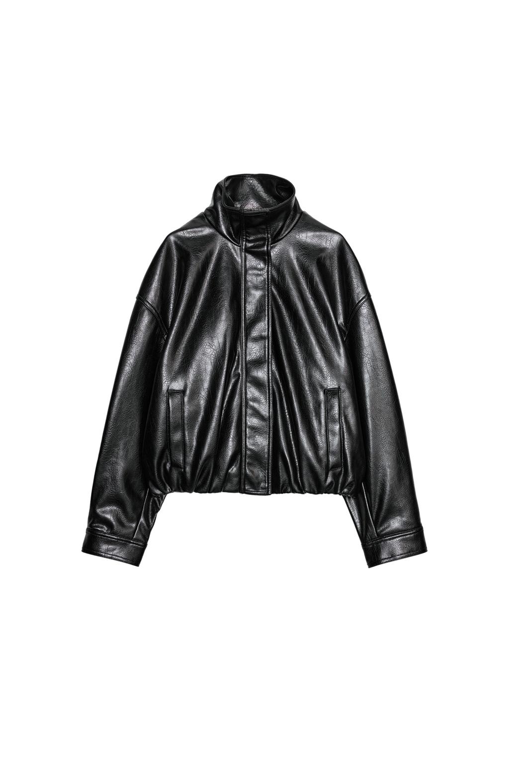 FAUX LEATHER VOLUME JACKET - image 3