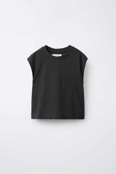 BASIC RAGLAN SLEEVE T-SHIRT - Anthracite grey by Zara