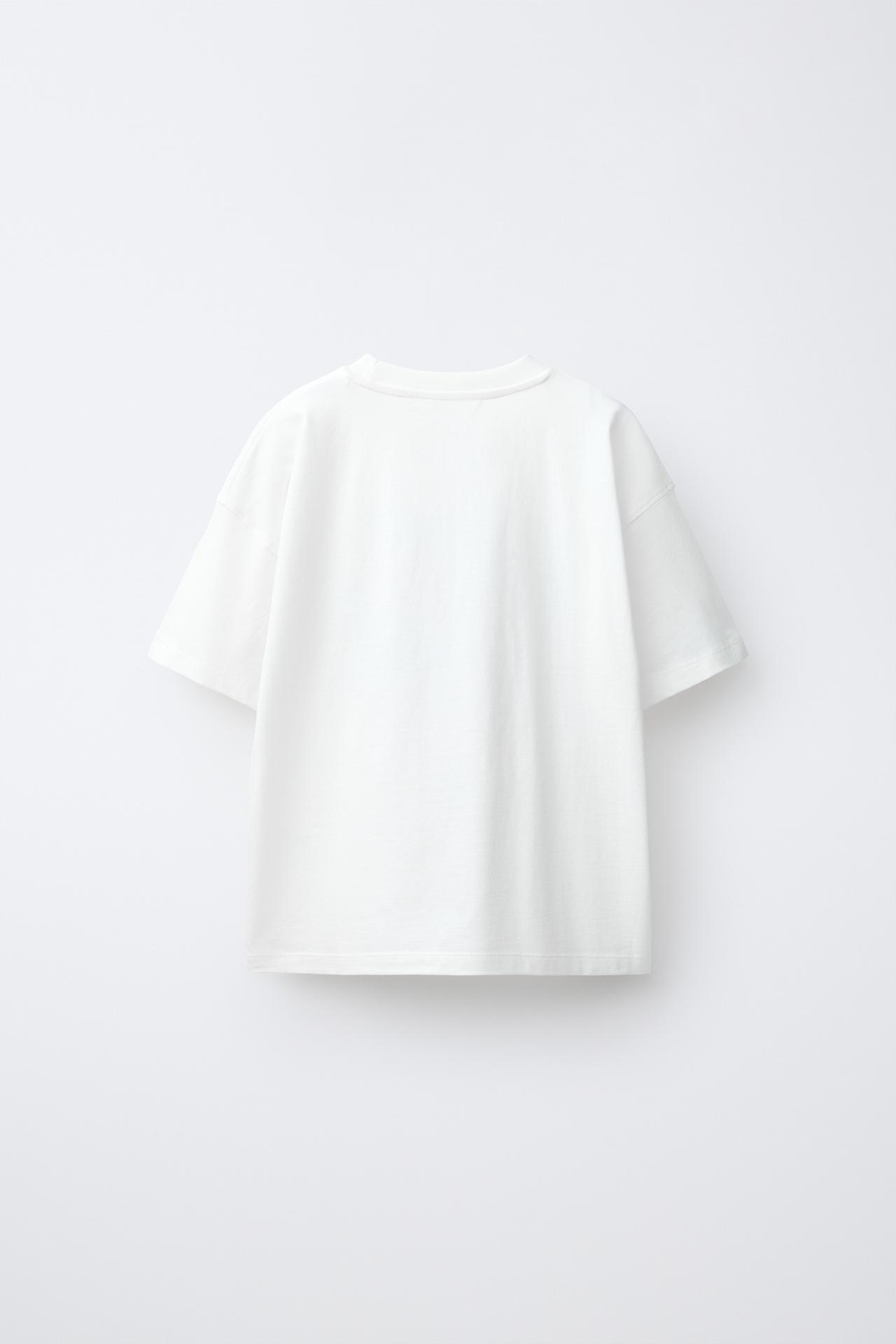 TEXT PRINT T-SHIRT — White
