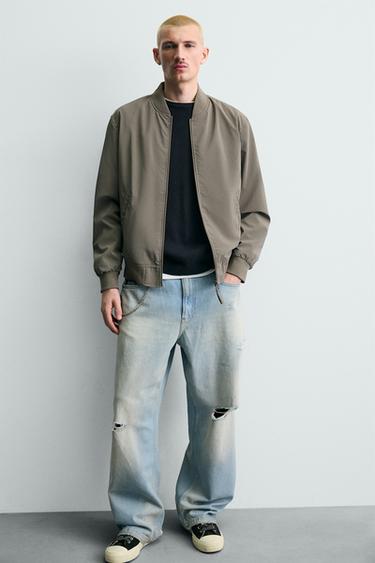 TECHNICAL BOMBER JACKET - Mink by Zara - Image 5