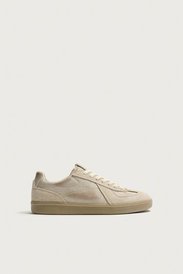 RETRO STYLE TRAINERS - Sand Brown by Zara