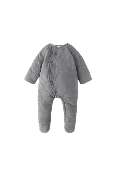 QUILTED FAUX SHEARLING ONE-PIECE SUIT