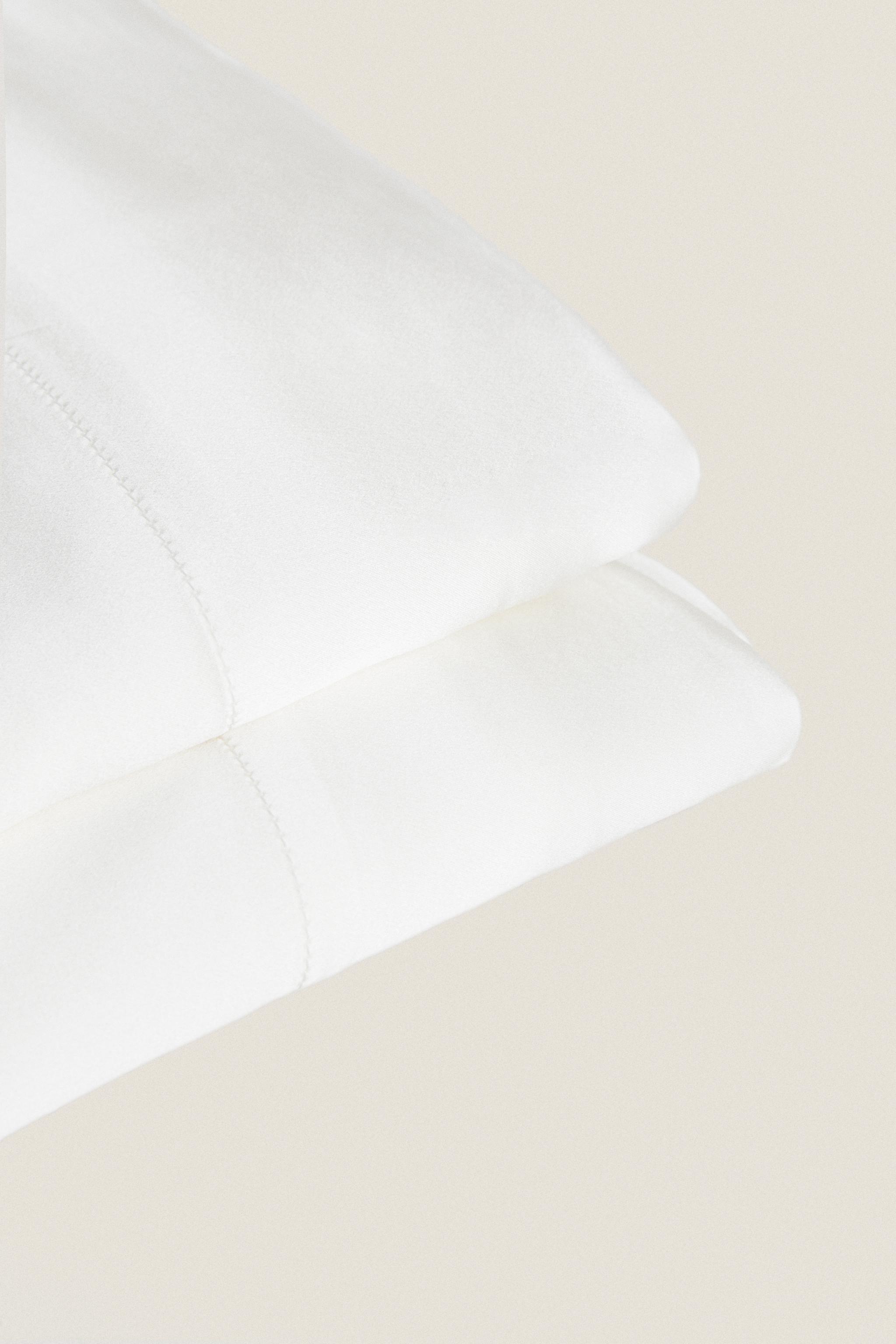 MULBERRY SILK FLAT SHEET — Ecru